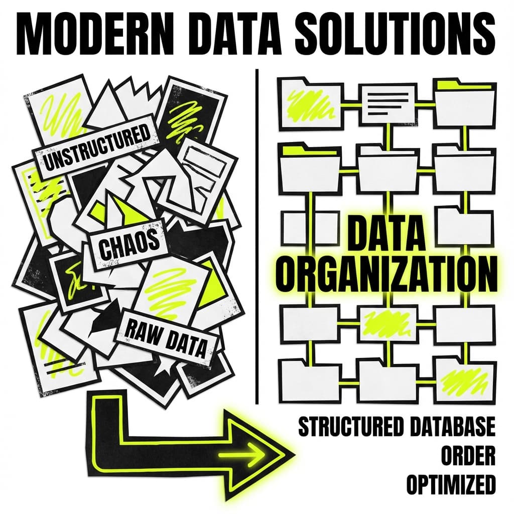 Transformación de datos desorganizados a estructura ordenada